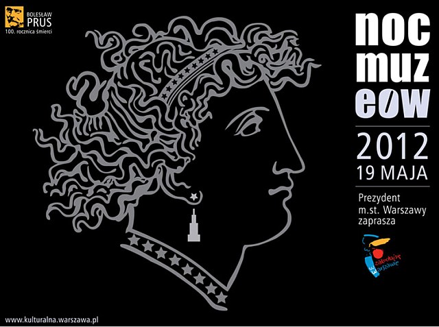 Noc muzeów w Warszawie 2012 - plakat