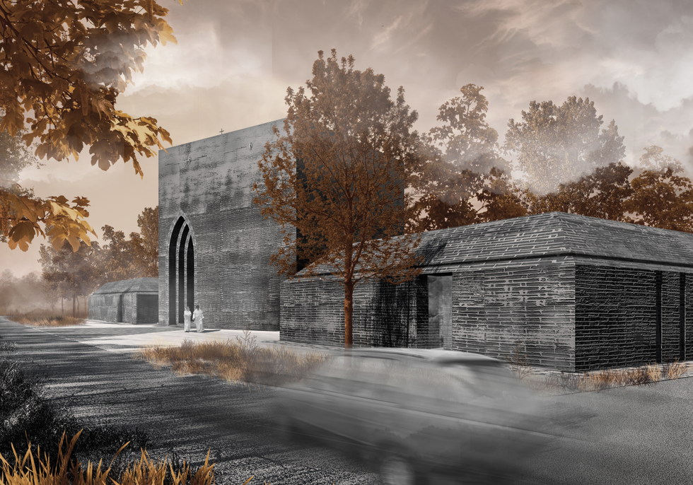 Architektura sakralna - projekt kaplicy św. Wojciecha w Fiszewie